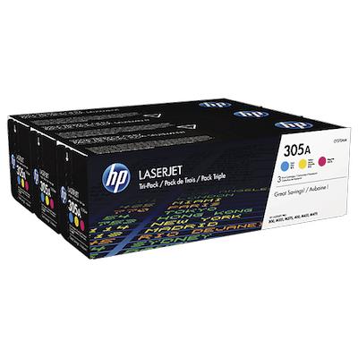 Toner, Tri-Pack, 305A, Cyan Yellow Magenta 2'600 pages